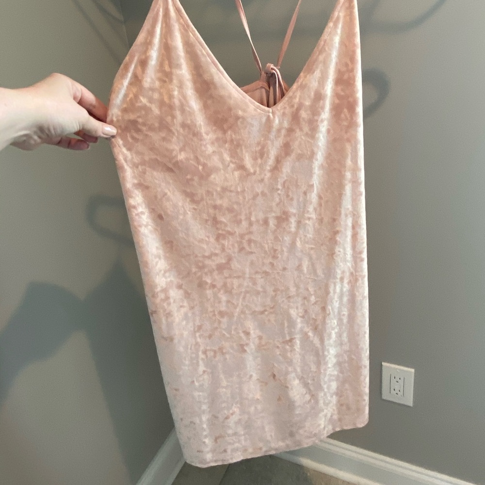 Express crushed velvet dress